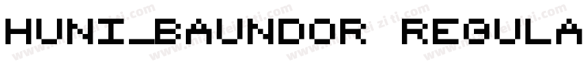 Huni_Baundor Regular字体转换